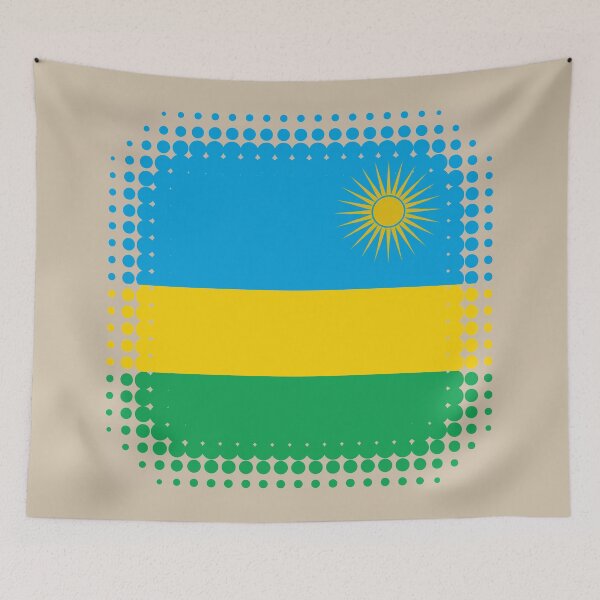 Item preview, Flag of Rwanda - Retro designed and sold by pixelinga.