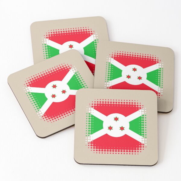 Item preview, Flag of Burundi - Retro designed and sold by pixelinga.