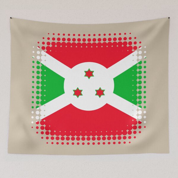 Item preview, Flag of Burundi - Retro designed and sold by pixelinga.