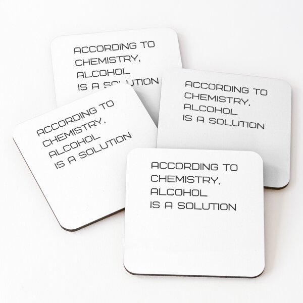 Item preview, According To Chemistry, Alcohol Is A Solution designed and sold by unikologo.