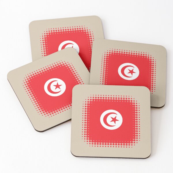 Item preview, Flag of Tunisia - Retro designed and sold by pixelinga.