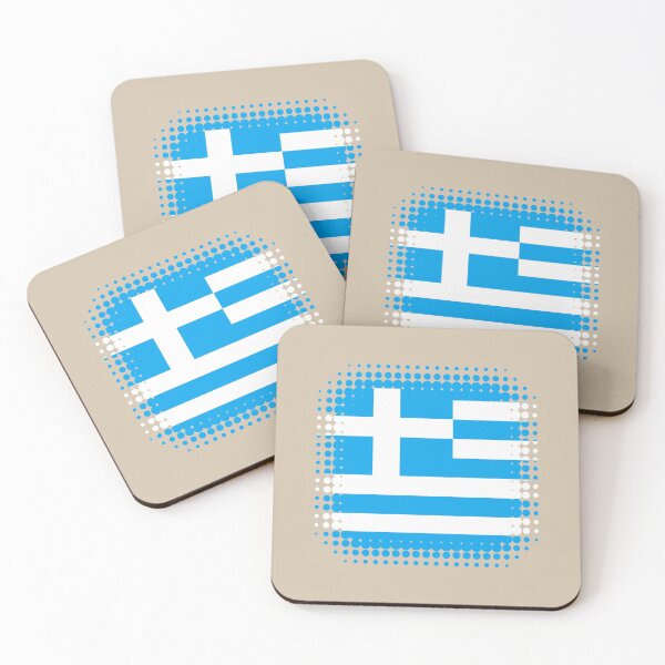 Item preview, Flag of Greece - Retro designed and sold by pixelinga.