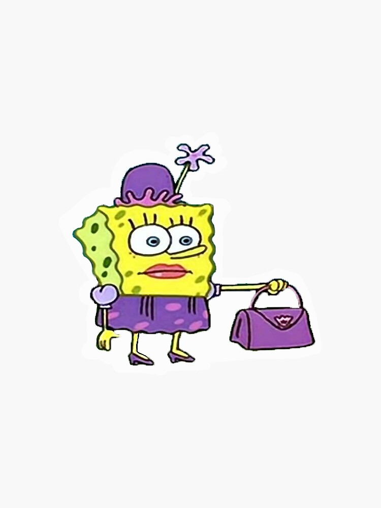 "Spongebob Woman" Sticker for Sale by Breannaklo93 Redbubble