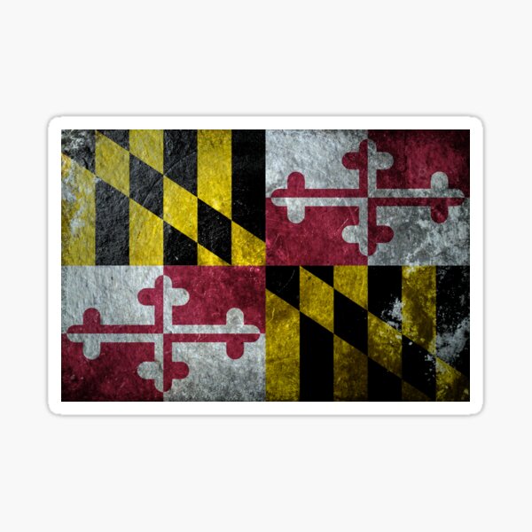 Maryland Grunge Sticker