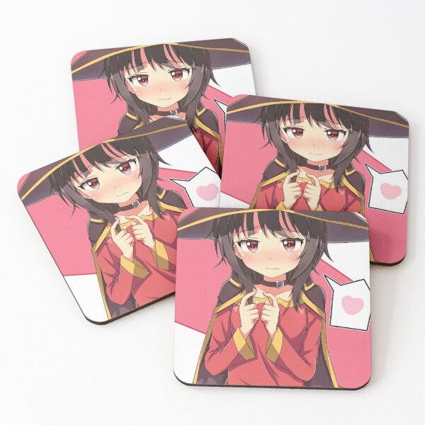 Confessing Megumin Coasters (Set of 4)