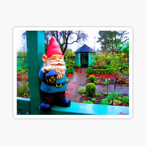 Paved Garden Gnome Sticker