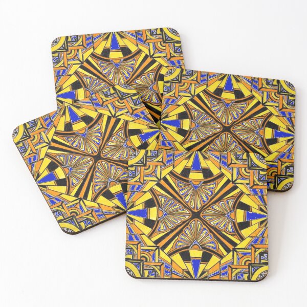 Item preview, Gorgeous colorful Art Deco designed and sold by MiraShop.