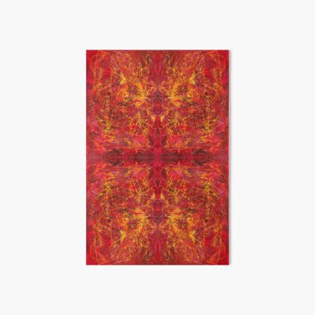red color abstract pattern - Red For Feb - February Tapestries, red4feb Art Board Print