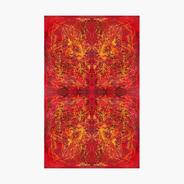 red color abstract pattern - Red For Feb - February Tapestries, red4feb Photographic Print