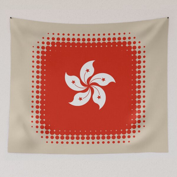 Item preview, Flag of Hong Kong - Retro designed and sold by pixelinga.