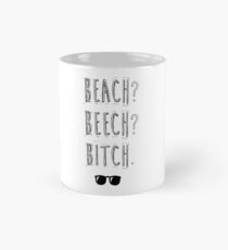 BTS Bangtan Taehyung Jimin "Beach? Beech? B*tch." Milky Design Mug