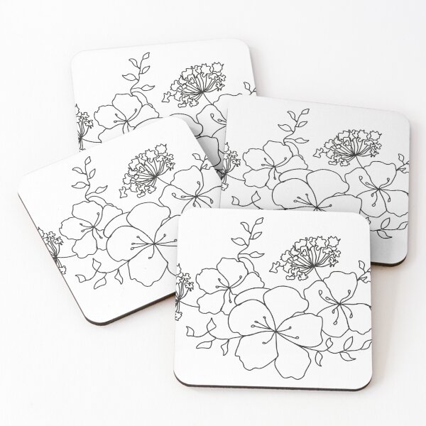 Item preview, Simple flower outline designed and sold by hollymjohnson.