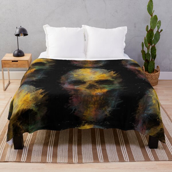 Item preview, Multicolored skull portrait designed and sold by jdunnz.