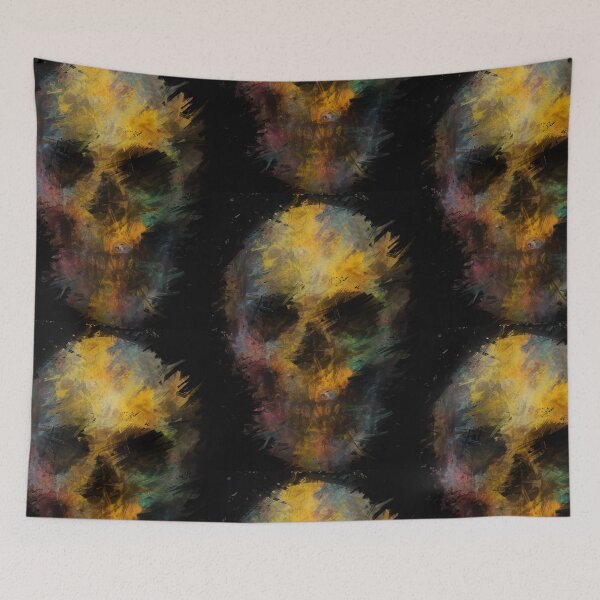 Item preview, Multicolored skull portrait  designed and sold by jdunnz.