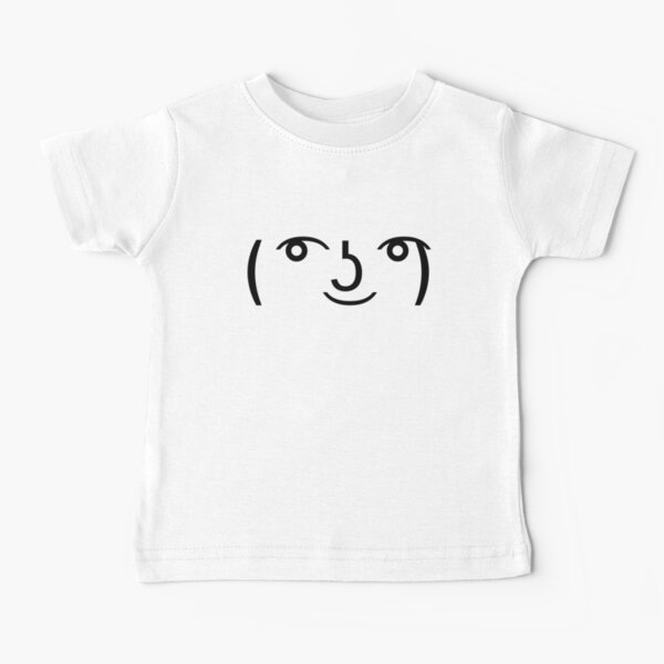 Lenny Face Baby T Shirts Redbubble - lenny faces that work for roblox chat