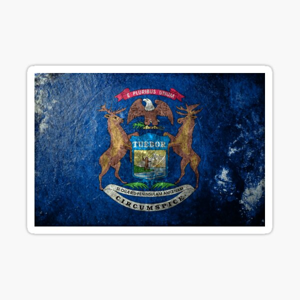 Michigan Grunge Sticker