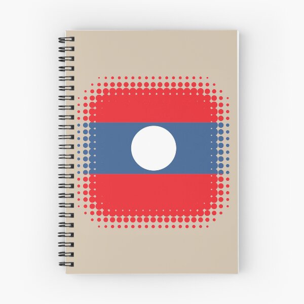 Item preview, Flag of Laos - Retro designed and sold by pixelinga.