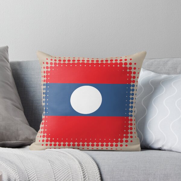 Item preview, Flag of Laos - Retro designed and sold by pixelinga.
