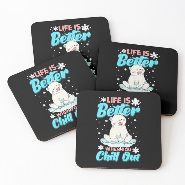 Item preview, Life Is Better When You Chill Out Polar Bear Pun designed and sold by perfectpresents.