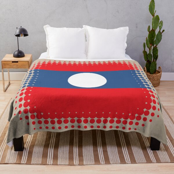 Item preview, Flag of Laos - Retro designed and sold by pixelinga.