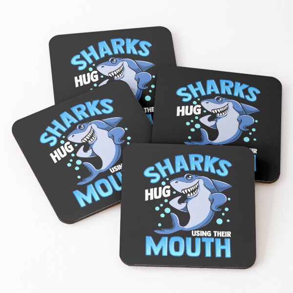Item preview, Cute & Funny Sharks Hug Using Their Mouth designed and sold by perfectpresents.
