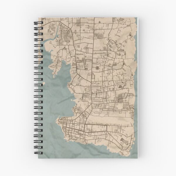 Item preview, Puerto Princesa Sepia Map designed and sold by CPTVDesign.