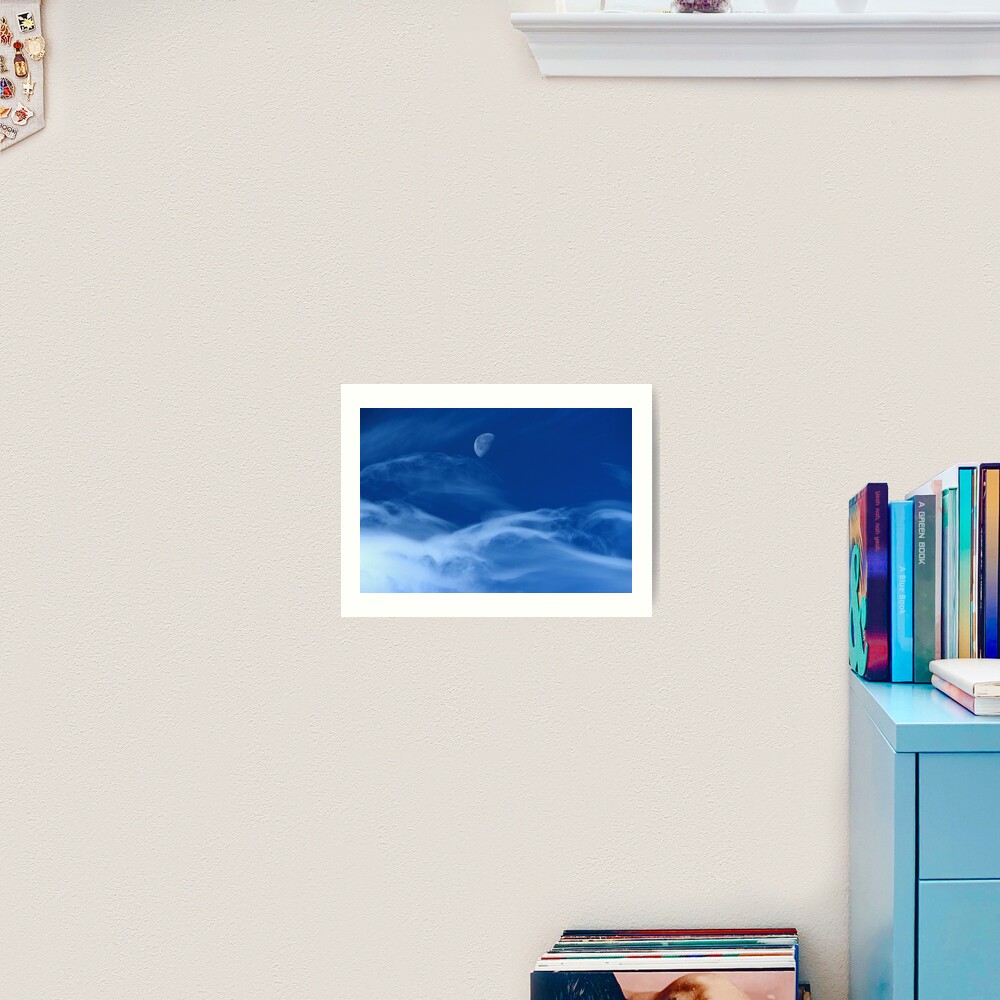 Moonship Flies Art Print