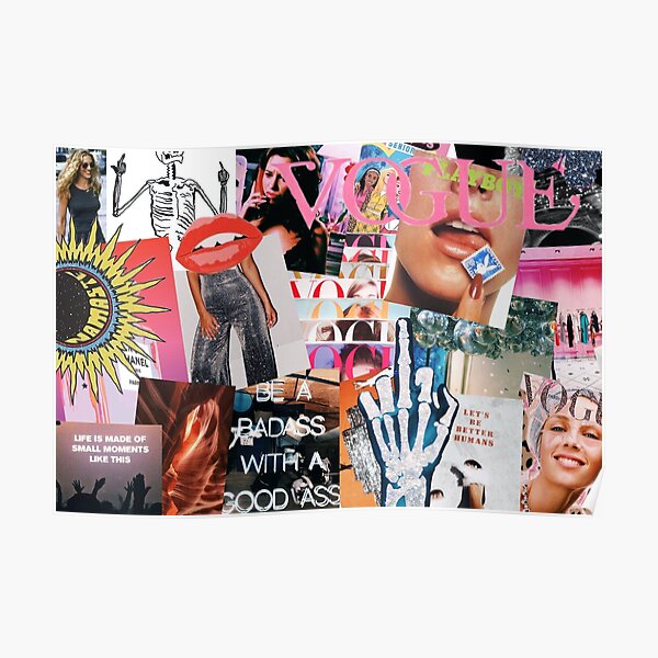 Girly Collage Poster