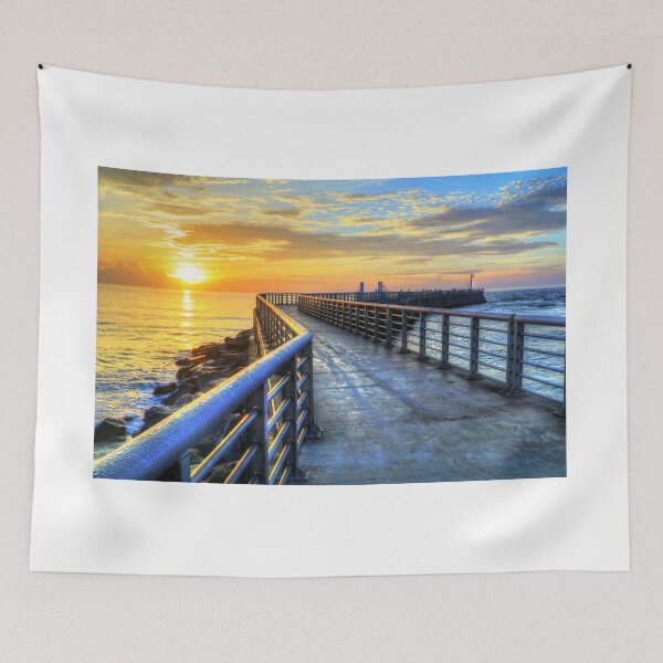 Item preview, Sebastian Inlet Pier Along Melbourne Beach designed and sold by CarolRMontoya.