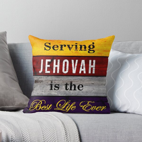 Serving Jehovah is the Best Life Ever Vintage Throw Pillow