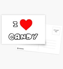 I Heart Candy Postcards