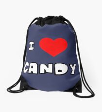 I Heart Candy Drawstring Bag