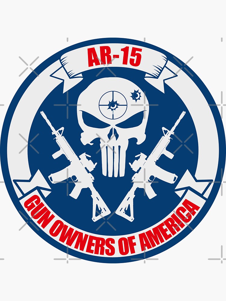 "ar15 Gun owners of America " Sticker for Sale by unionpride Redbubble