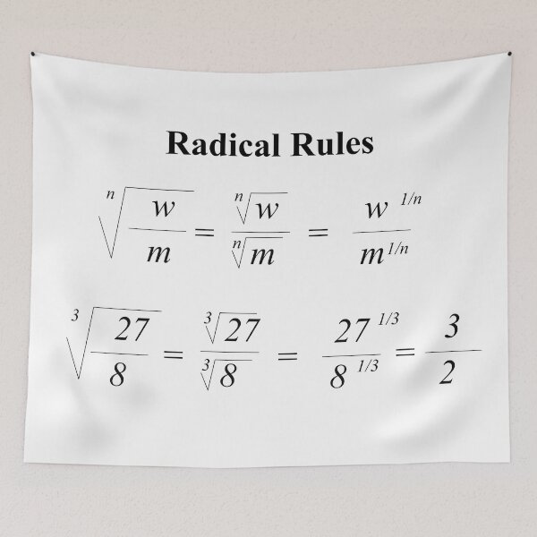 Item preview, Radical Rules:: The  AlgebraMatrix at Redbubble designed and sold by Mark Stansberry.