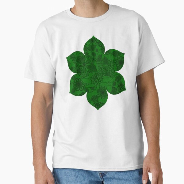 Item preview, Flight Over Flowers of Fantasy - Green designed and sold by StephOBrien.