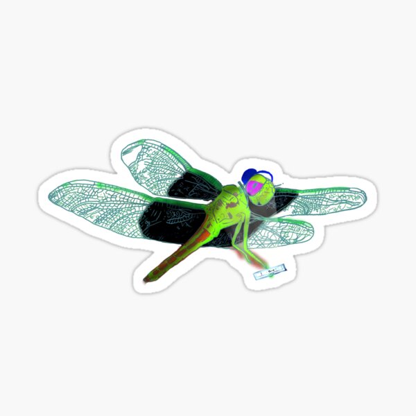 Millennial Dragon Fly Sticker