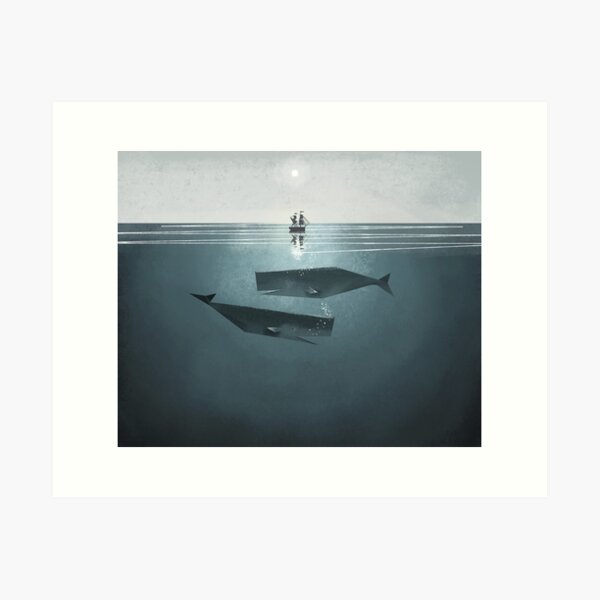 At sea. Art Print