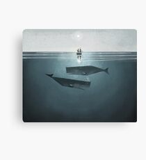 At sea. Canvas Print