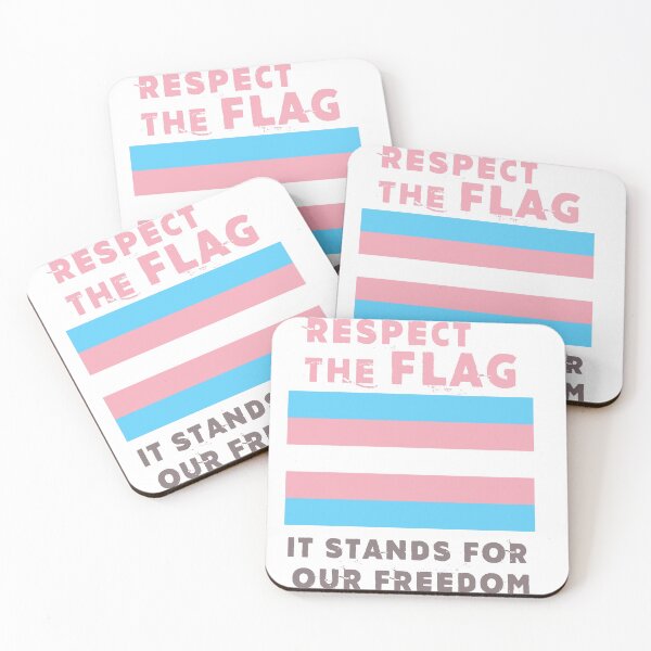 Item preview, Respect the Flag Trans Rights Transgender Parody designed and sold by Joepseudo.