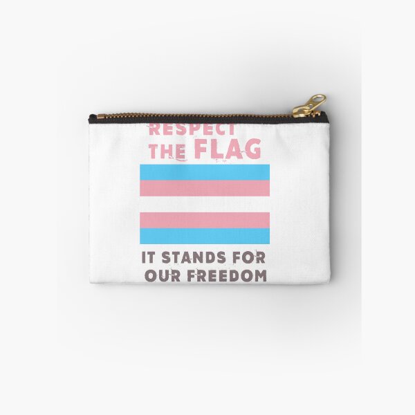Item preview, Respect the Flag Trans Rights Transgender Parody designed and sold by Joepseudo.