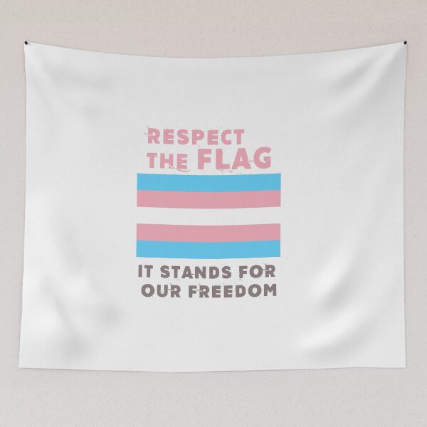 Item preview, Respect the Flag Trans Rights Transgender Parody designed and sold by Joepseudo.