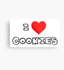 I Heart Cookies Metal Print