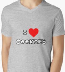 I Heart Cookies Men's V-Neck T-Shirt