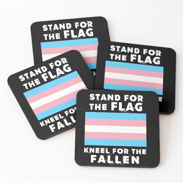 Item preview, Stand for the Flag Kneel for the Fallen Trans Rights designed and sold by Joepseudo.