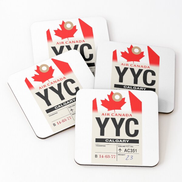 Item preview, Calgary (YYC) Alberta, Canada Airline Luggage Tag designed and sold by travelwitheric.