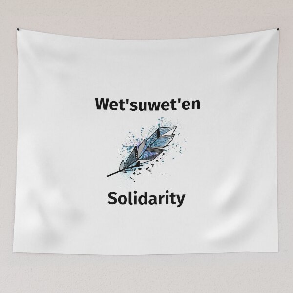 Item preview, Wet'suwet'en Native Solidarity Feather Color designed and sold by TinyStarCanada.