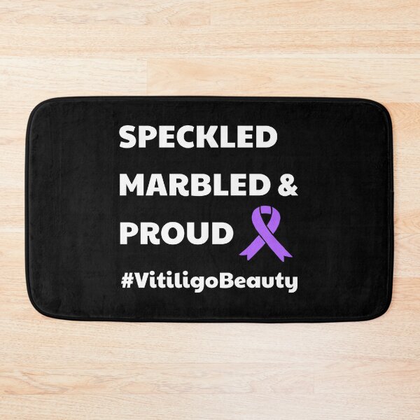 Item preview, Vitiligo Beauty Speckled Marbled Proud Awareness Ribbon design designed and sold by CreatedByHeidi.