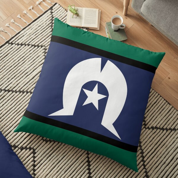 Torres Strait Islander Flag, Indigenous Peoples of Australia Floor Pillow