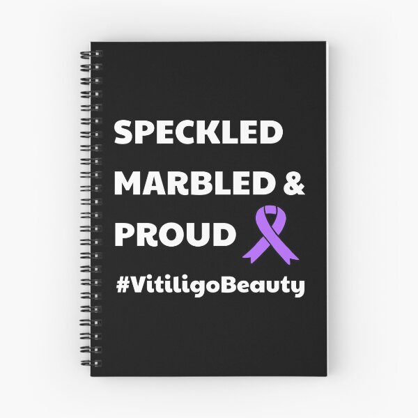 Item preview, Vitiligo Beauty Speckled Marbled Proud Awareness Ribbon design designed and sold by CreatedByHeidi.