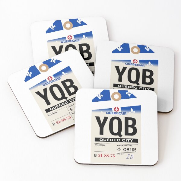 Item preview, Québec City (YQB) Canada Airline Luggage Tag designed and sold by travelwitheric.